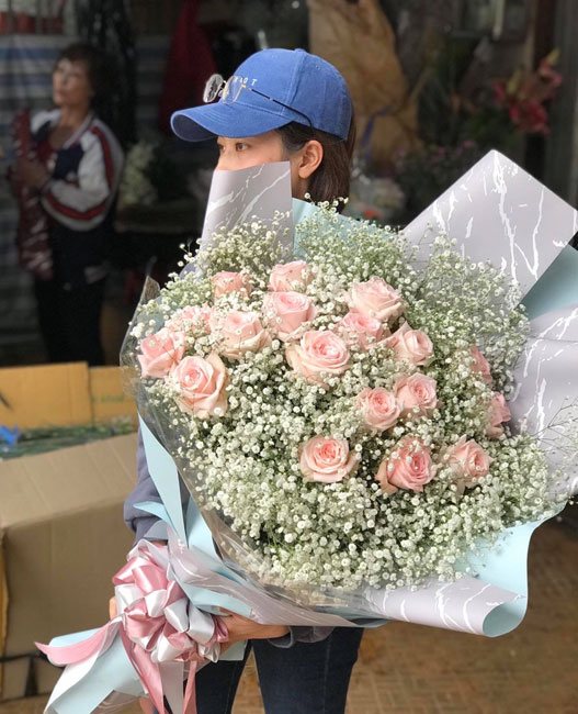 Mẫu hoa tươi bó - HTB013