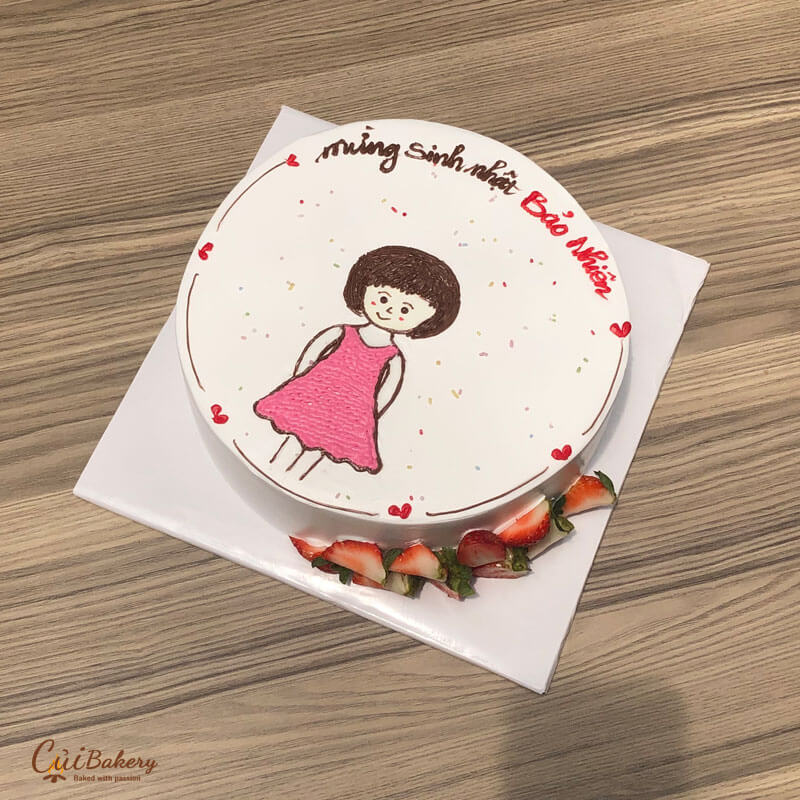 Mẫu Bánh Vẽ Hình - MVH008