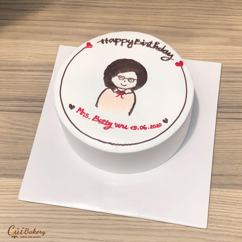 Mẫu Bánh Vẽ Hình - MVH009