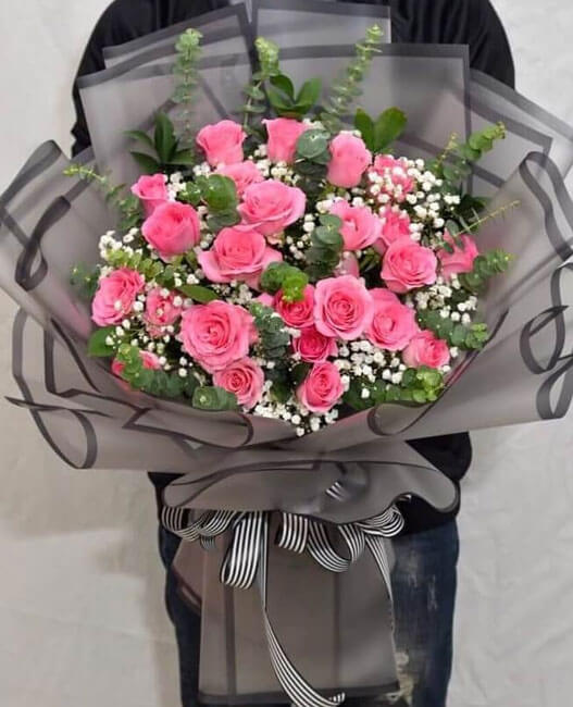 Mẫu hoa tươi bó - HTB017