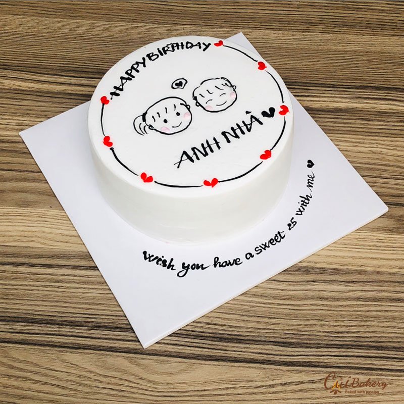 Mẫu Bánh Vẽ Hình - MVH0022