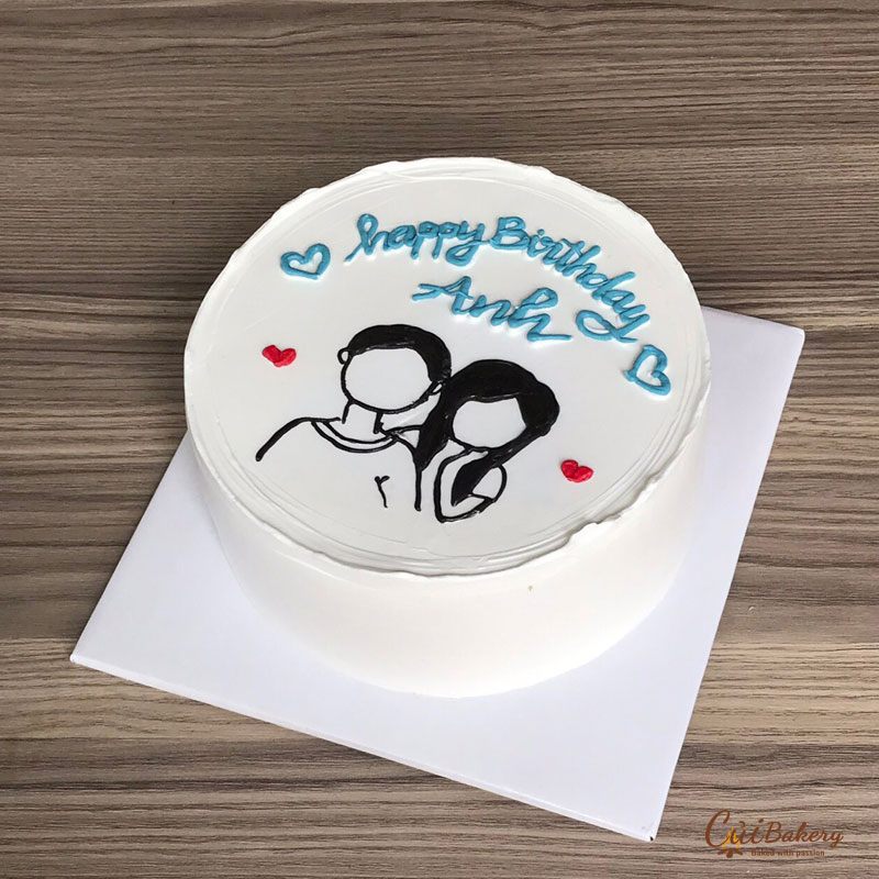 Mẫu Bánh Vẽ Hình - MVH025