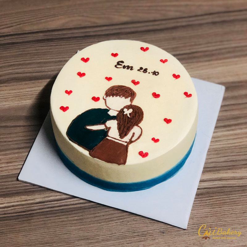 Mẫu Bánh Vẽ Hình - MVH0026