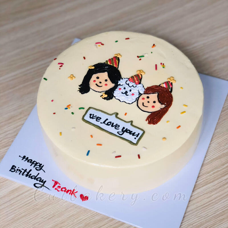 Mẫu Bánh Vẽ Hình - MVH030