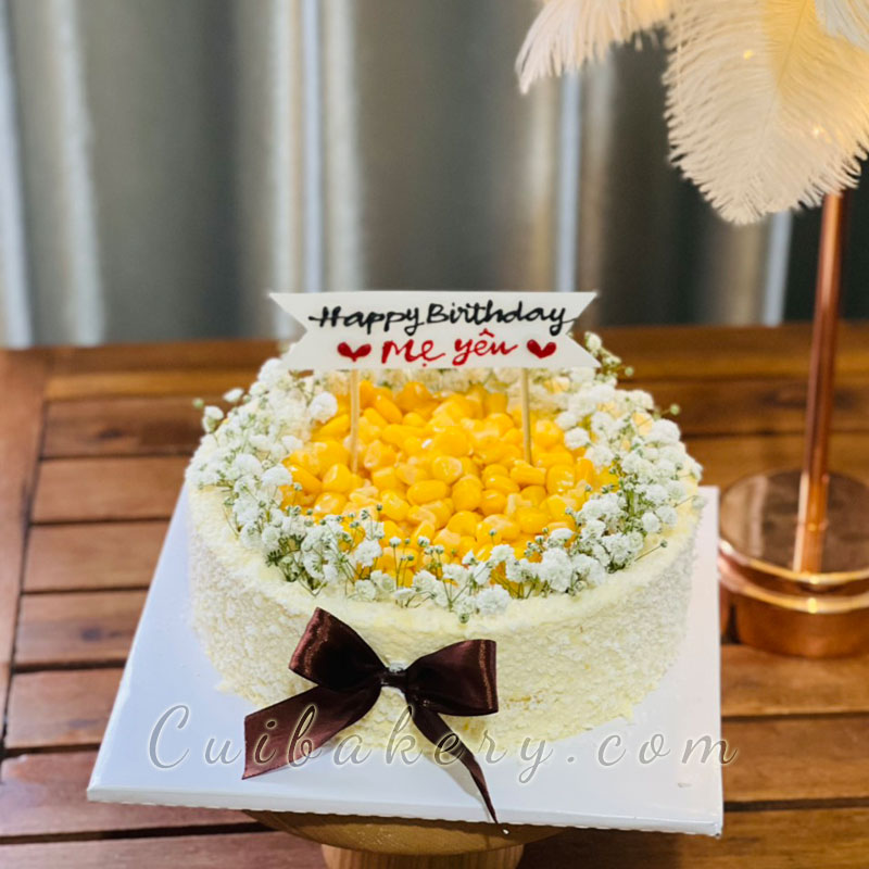 Mẫu Bánh Kem Bắp - MKB019