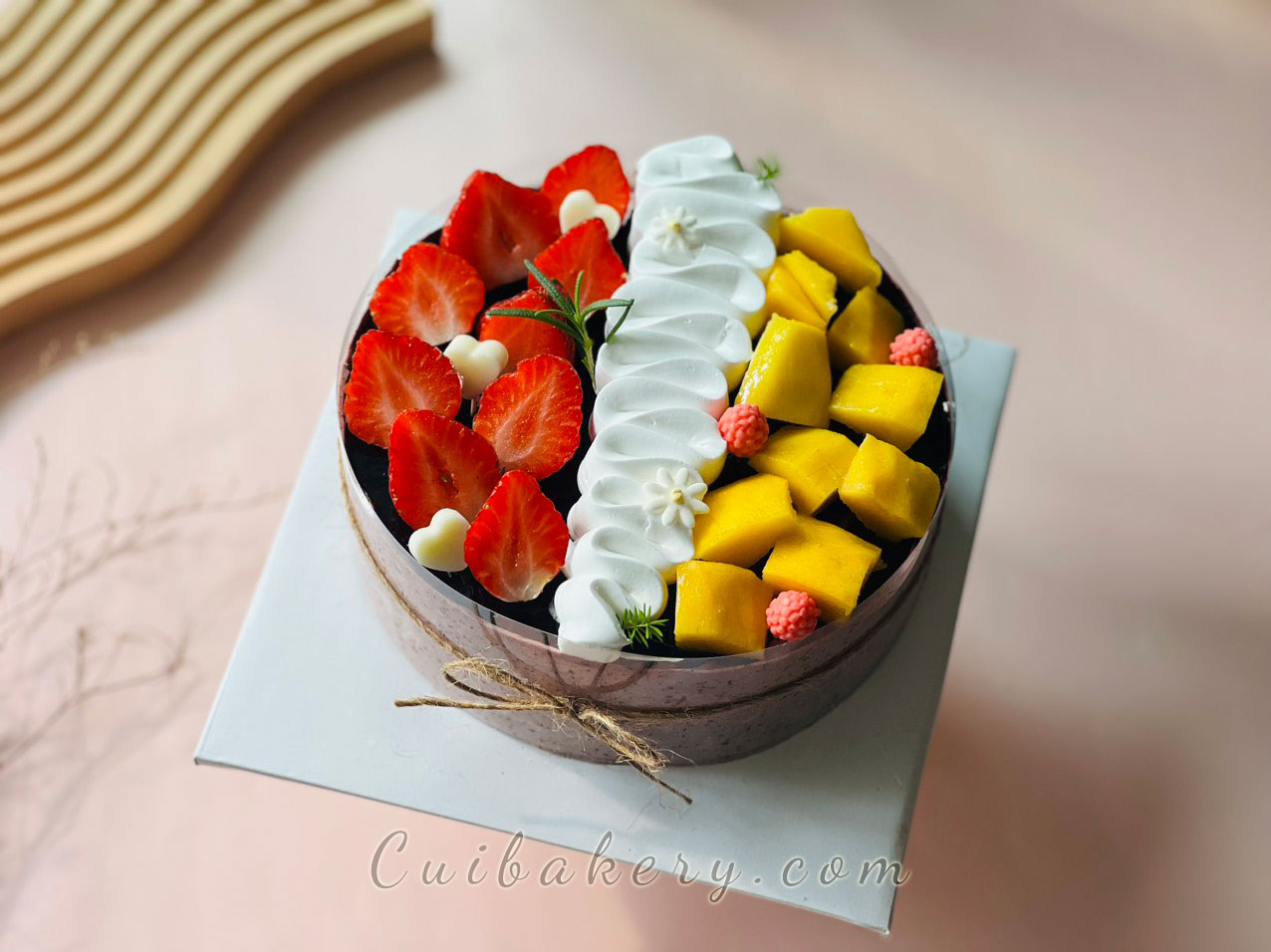 Mẫu Bánh Mousse Dâu Tăm - MDT006