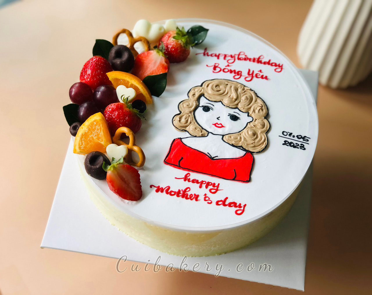 Mẫu Bánh Kem Bắp - MKB034