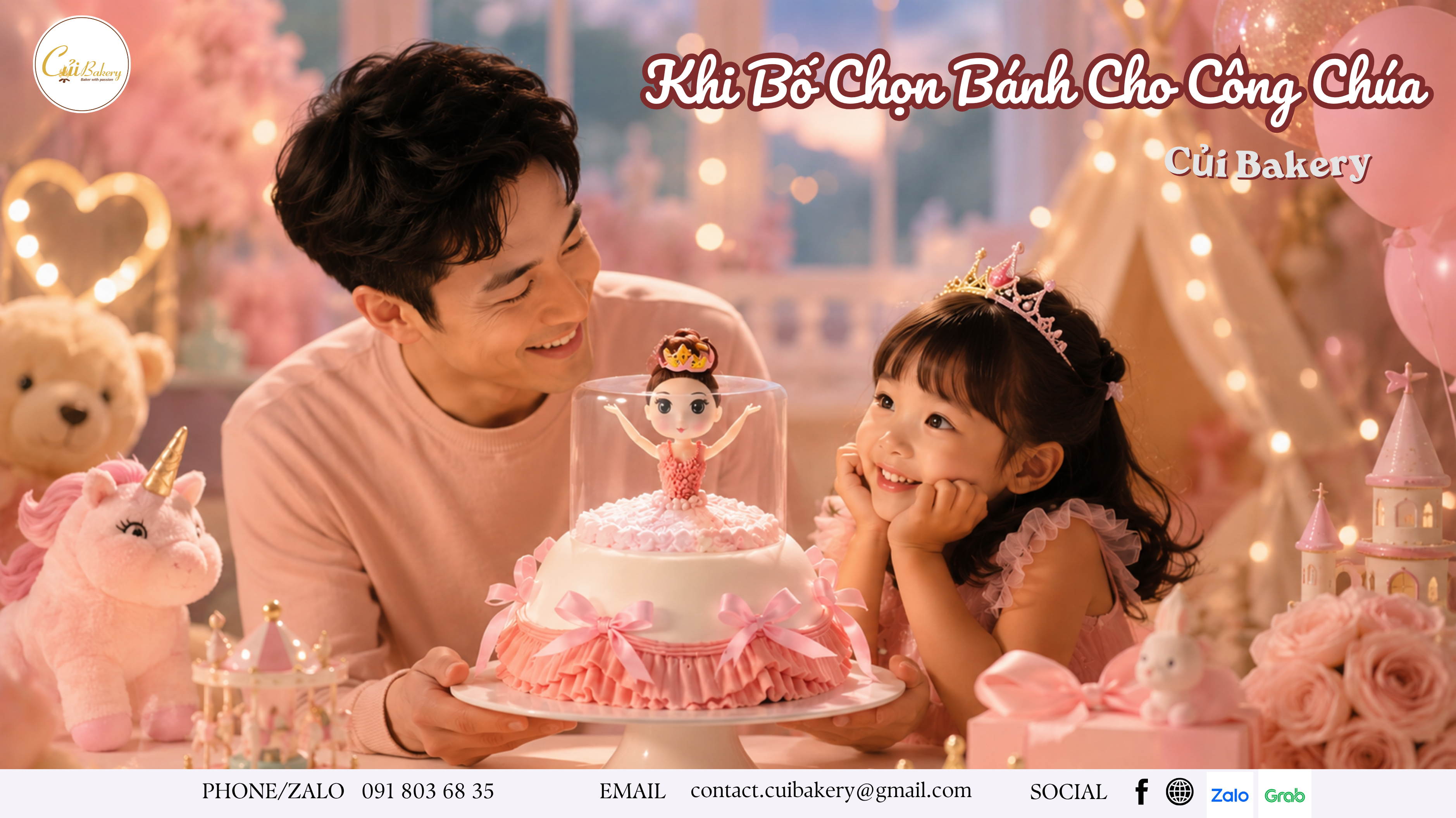 Mẹo Chọn Bánh Sinh Nhật Cho Con Gái Khiến Bé Thích Mê | Củi Bakery
